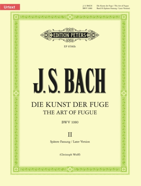 Book cover of: Art of Fugue BWV 1080 Vol.2
