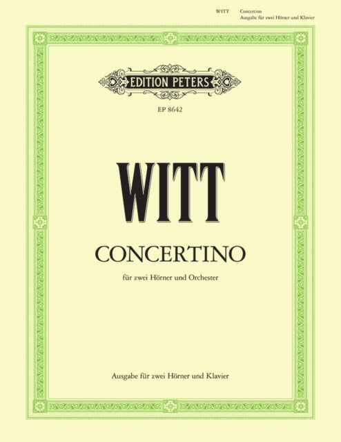Book cover of: Concertino for 2 horns
