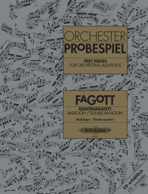 Book cover of: Test Pieces for Orchestral Auditions: Bassoon, Double Bassoon