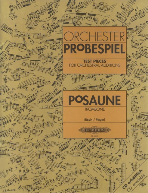 Book cover of: Test Pieces for Orchestral Auditions: Trombone