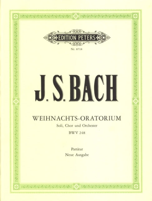 Book cover of: Christmas Oratorio BWV 248 (Full Score)