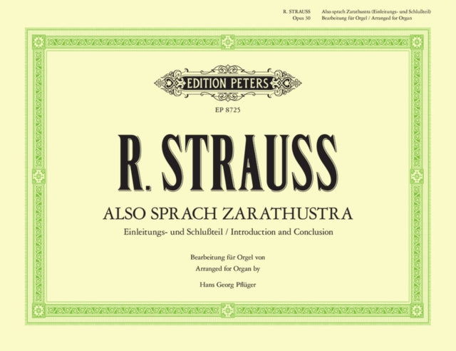 Book cover of: Also sprach Zarathustra Op.30