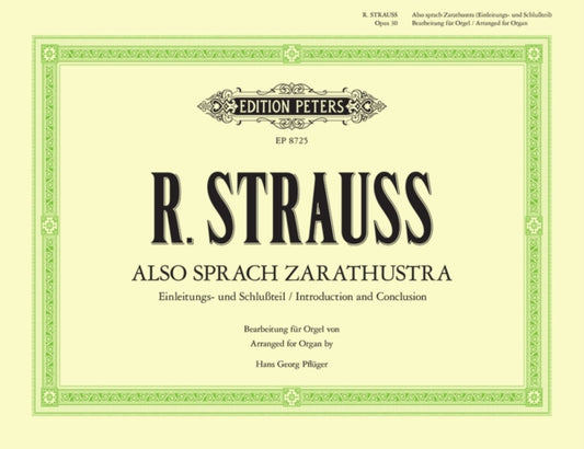 Book cover of: Also sprach Zarathustra Op.30