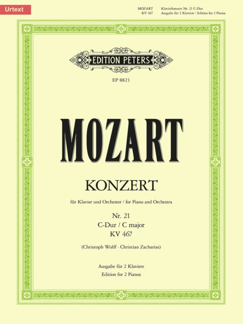 Book cover of: Concerto No. 21 in C K467