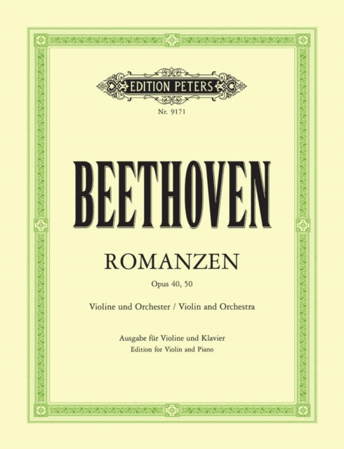 Book cover of: Romances for Violin and Orchestra (Edition for Violin and Piano)