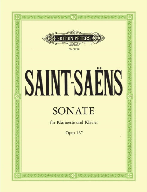 Book cover of: Clarinet Sonata Op.167