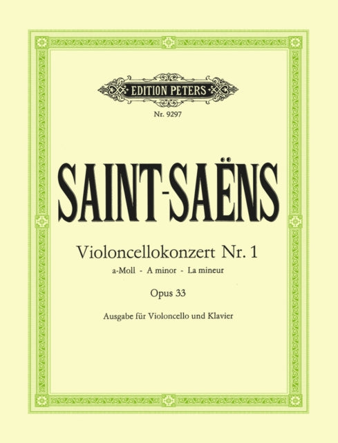 Book cover of: Concerto No. 1 in A minor Op.33