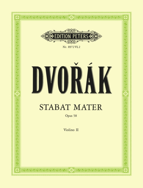 Book cover of: Stabat Mater (Violin 2)