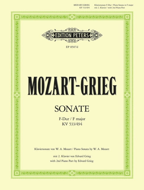 Book cover of: Sonata in F major K533 (with Rondo K494)