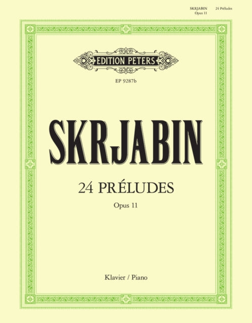 Book cover of: 24 Preludes Op.11