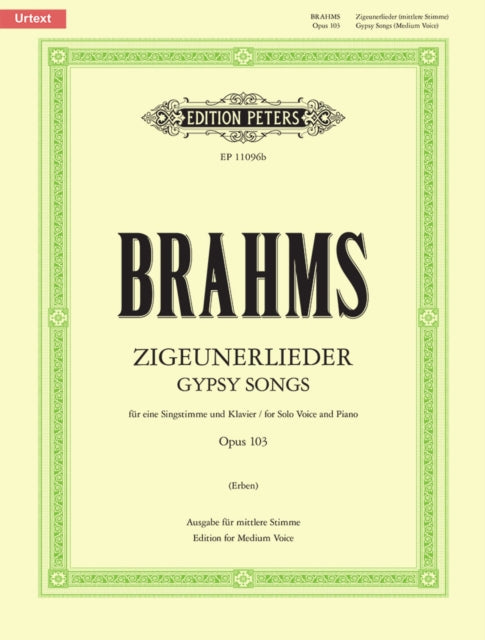 Book cover of: 8 Zigeunerlieder Op.103 (medium voice)
