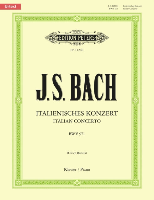 Book cover of: Italian Concerto BWV 971