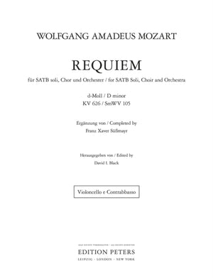 Requiem in D Minor K626 (Cello and Double Bass Part)