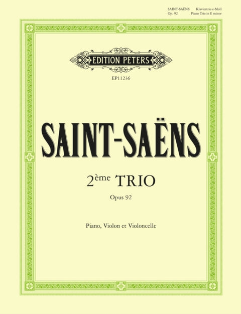 Piano Trio No. 2 in E Minor Op.92