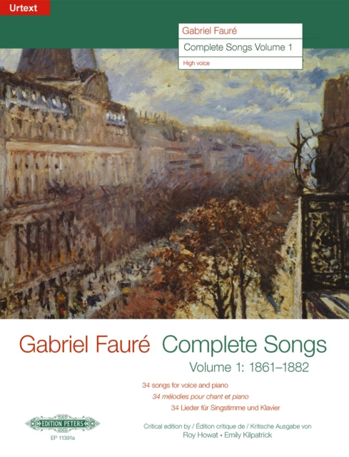Book cover of: Complete Songs Volume 1 1861-1882 (High Voice)