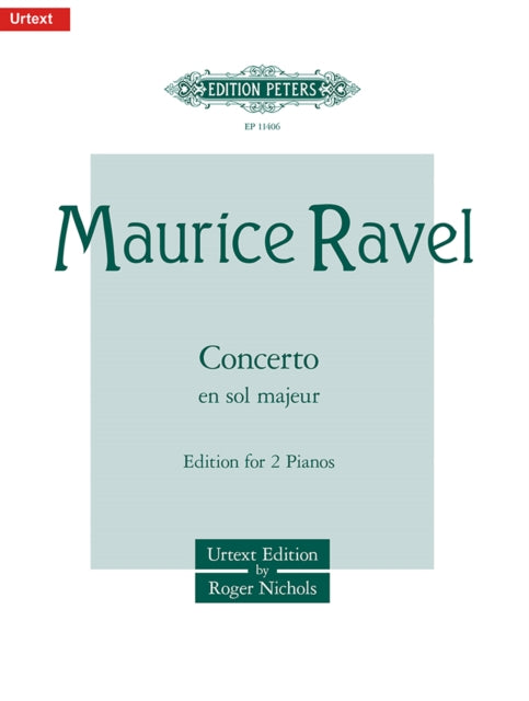 Book cover of: Piano Concerto in G major (Urtext Edition)