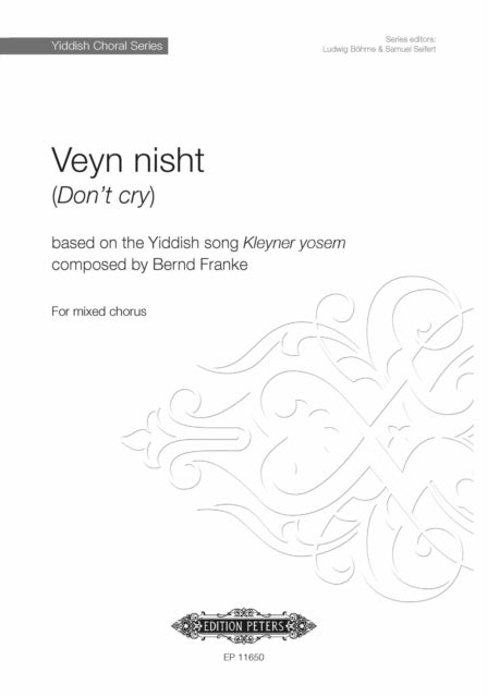 Book cover of: Veyn nisht (after Kleyner yosem)