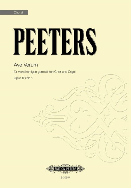 Book cover of: Ave Verum, Op. 63 No. 1