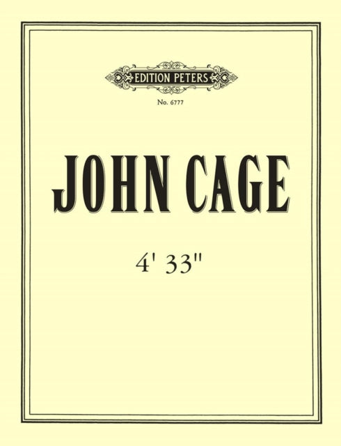 Book cover of: 4'33'' (Tacet Version)