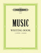 Book cover of: Music Writing Book: Portrait, 12-stave