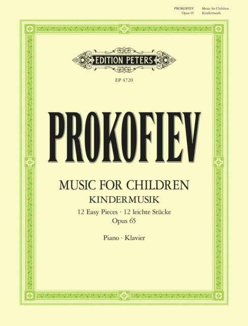 Book cover of: Music for Children: 12 Easy Pieces Op. 65 (Musik fur Kinder)