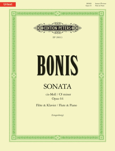 Book cover of: Sonata for Flute and Piano in C-sharp minor Op. 64