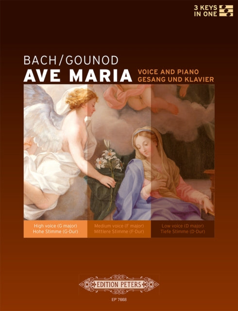 Book cover of: Ave Maria (High Voice: G; Medium Voice: F; Low Voice: D)