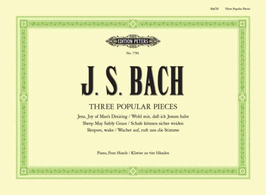 Book cover of: 3 Popular Pieces from Cantatas BWV 140, 147, 208