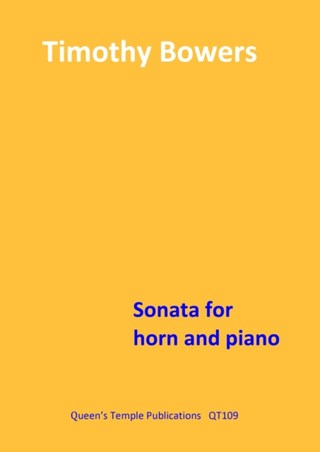 Book cover of: Sonata for Horn and Piano