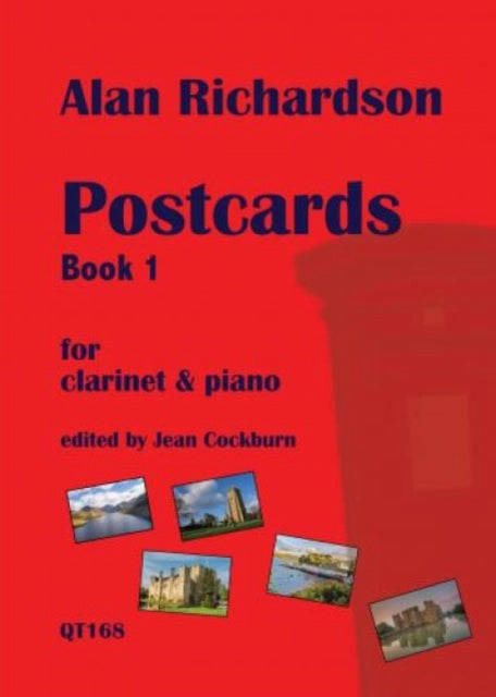 Book cover of: Postcards Book 1 for Clarinet & Piano