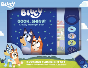 Bluey: Oooh, Shiny! Book and 5-Sound Flashlight Set