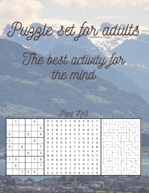 Book cover of: Puzzle set for adults. By: Ryan Hill
