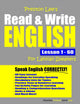 Book cover of: Preston Lee's Read & Write English Lesson 1 - 60 For Latvian Speakers. By: Matthew Preston
